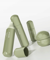 Set Botol Kaca Perawatan Kulit Mewah 120ml 100ml 30ml 50g 4-in-1 untuk Melembapkan & Mencerahkan Wajah