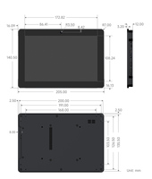 SKU-33149 Waveshare ESP32-P4-WIFI6 7 8 10.1 inci HMI All-In-One Touch Display Development Board, Layar Sentuh 10 Titik, 720 x 1