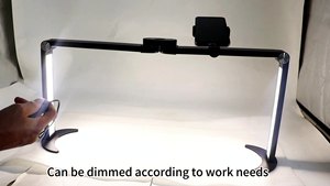 45W <b>Foldable</b> LED Table Lamp Rhinestone Nail <b>Desk</b> Light Adjustable Brightness for Eyelash Salon - Product Image 5