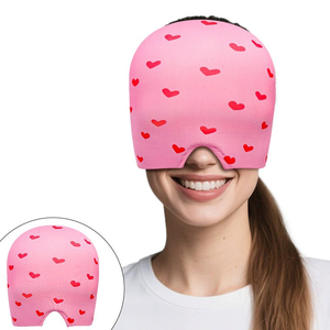 Gorro de <span class=keywords><strong>Gel</strong></span> Frío <span class=keywords><strong>para</strong></span> la Cabeza <span class=keywords><strong>con</strong></span> Máscara de <span class=keywords><strong>Ojos</strong></span> <span class=keywords><strong>para</strong></span> <span class=keywords><strong>Dormir</strong></span>, Compresa Fría <span class=keywords><strong>para</strong></span> Enfriamiento Físico - Product Image 2