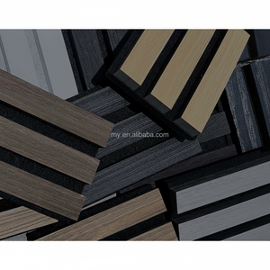 Panneau mural acoustique Akupanel à lattes en bois faciles à installer pour une décoration élégante de murs et de plafonds insonorisée avec solution de conception graphique - Product Image 1