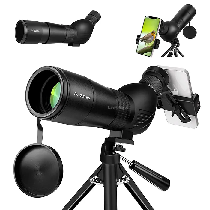 Sıcak satış en iyi HD BAK4 prizma Zoom 20-60x60mm açık taktik Spotting kapsamı yıldız bakan kuş gözlemciliği ay