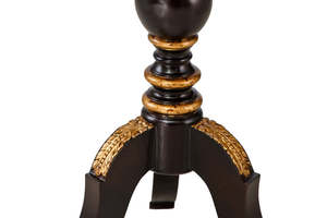 Classic Antique Center <b>Table</b> <b>Small</b> <b>Round</b> Coffee <b>Table</b> Italian Traditional Design Solid Wood Luxury Living room item - Product Image 4