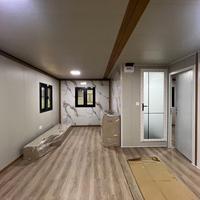 Bâtiment préfabriqué extensible à structure en acier, durée de vie de 15 à 25 ans, pour hébergement temporaire en campement