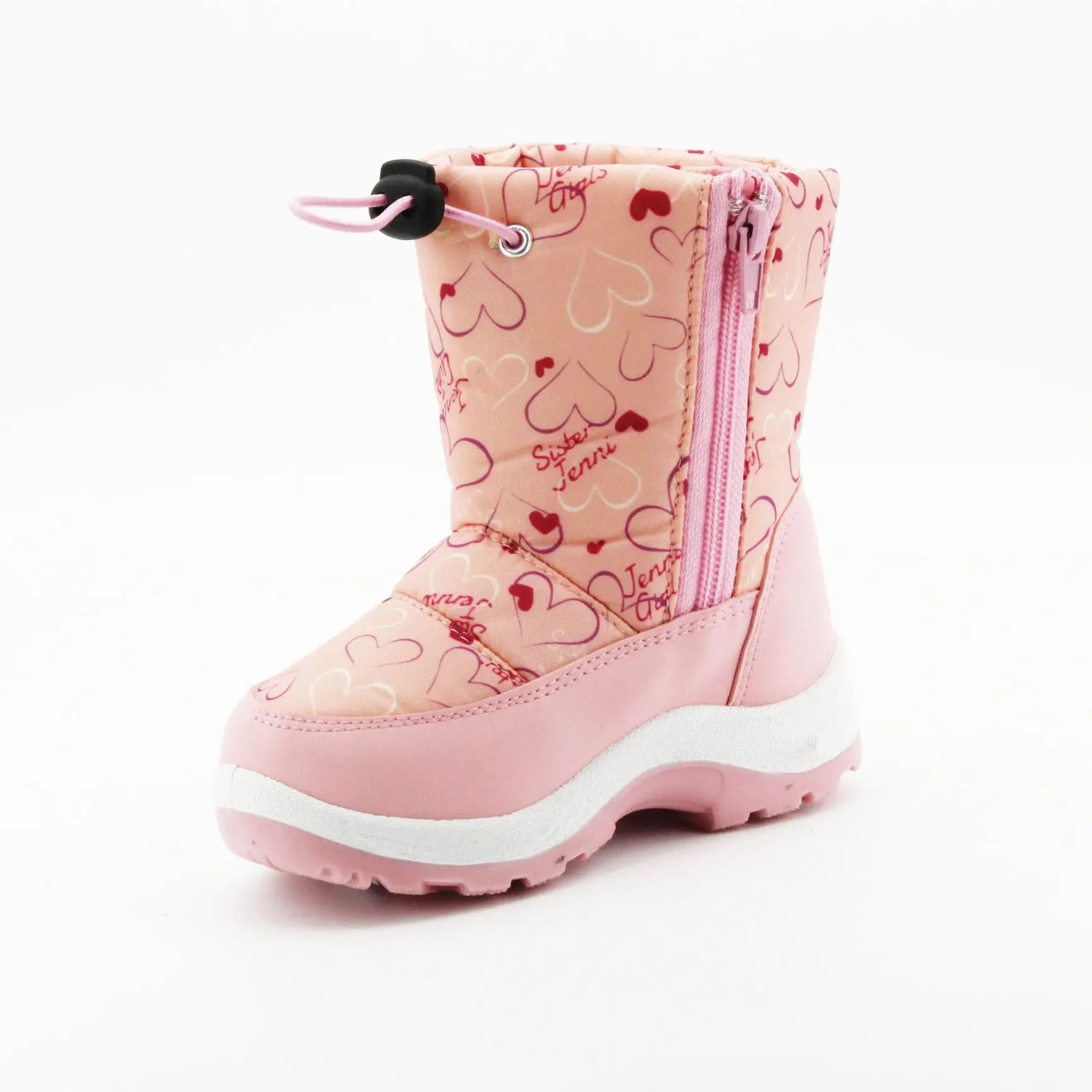 Factory Price Girls Pink Snow Boots Waterproof Anti-slip Outdoor Footwear Shoes For Children