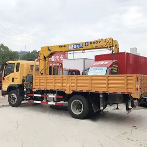 Isuzu boom 5 toneladas reta grua guindaste manipulador caminhão para construção elevador Fábrica vendas diretas