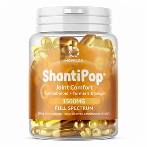 Extracto de cáñamo Novaloa, mezcla de cúrcuma y jengibre, cápsulas MCT para el confort articular, frasco de 30 unidades – Fórmula premium natural para el apoyo articular - Product Image 1