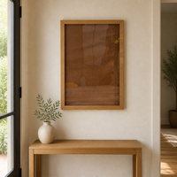 Cadre photo en toile double face en bois naturel, écologique et durable, pour affichage mural ou sur table, style minimaliste, pour la maison