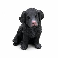 Jouet en PVC noir 6,5x3,5x6cm pour chien, peluche souple à presser, jouet éducatif sur le thème de la faune sauvage, décoration de bureau pour enfants