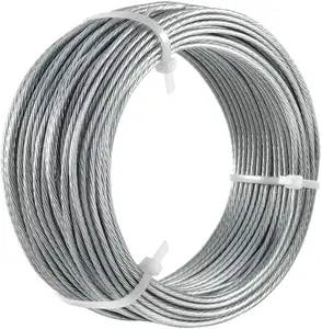 Galvanized Iron steel Wire Hanging Wires, Catenary Iron Wire 0.90mm X 7 Strand For Fencing,packing,rope