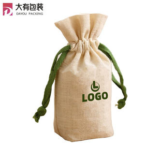 Vente en gros sac à cordon en coton personnalisé pour les petits cadeaux d'<span class=keywords><strong>anniversaire</strong></span> sacs à provisions promotionnels avec logo - Product Image 2