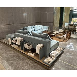 Juego de Sofás de Cuero Italiano Moderno de Lujo, Combinación Modular de Alta Gama para Sala de Estar, Casa, Villa o Mansión - Product Image 2