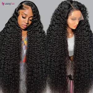 Cheap Kinky Curly Raw Brazilian Human Hair Lace Front Wigs Vendor Glueless Full Hd Lace Frontal Wigs Human Hair For Black Women