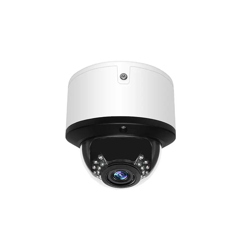 उच्च संकल्प सुरक्षा सीसीटीवी आईपी गुंबद कैमरा 4k 12mp H.265 धातु आवास मुफ्त p2p स्मार्ट सीसीटीवी लेंस प्रणाली