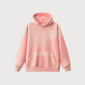 เสื้อฮู้ดดี้ย้อมสีไล่ระดับแบบย้อนยุค งานปักสั่งทำพิเศษ คุณภาพเยี่ยม ทรงโอเวอร์ไซส์ ซิปหน้า - Product Image 1