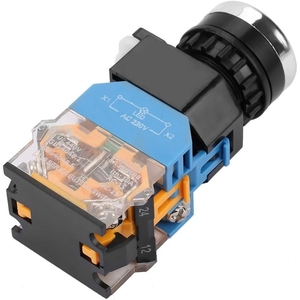 22mm phẳng đầu không thấm nước tạm thời tự thiết lập lại kim loại <span class=keywords><strong>push</strong></span> <span class=keywords><strong>button</strong></span> chuyển màu xanh lá cây LED 3-6V 3A 24V/5V/12V màu xanh lá cây LED ổ cắm ánh sáng - Product Image 5