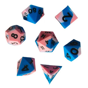 Juego de Dados Poliédricos Personalizados por el Fabricante, Dados de Resina con Bordes Afilados para Juegos de Rol, Mysterious Space, 7 Piezas - Product Image 2