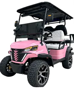 72V batteria agli ioni di litio Club Car rosa Golf Cart caccia carrelli da Golf elettrici pieghevoli