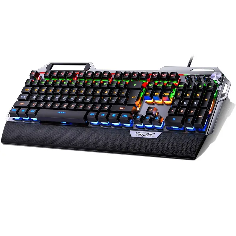 Upgrade Baru Multi-fungsi Tombol Versi Profesional K100 Gaming Keyboard Mekanik Komputer Tombol Multimedia Keyboard