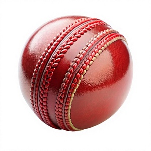 Pelota de Cricket de Cuero Rojo de Grado Profesional, Personalizable, Duradera, 0.4-0.45 kg, Precio de Fábrica - Product Image 1