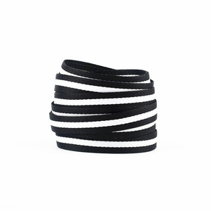 Yrunfeety Tali Sepatu Pita Kanvas 1CM, Tali Sepatu Datar Keren Renda Kain 70-180CM - Product Image 5