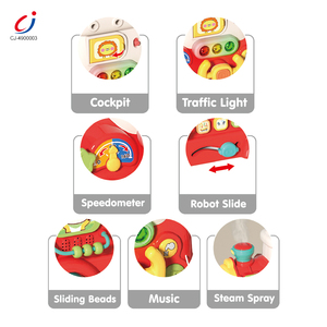 Trotteur multifonctionnel électronique Chengji en plastique avec lumières, musique et pulvérisation pour bébés, trotteur éducatif pour apprendre à s'asseoir et se tenir debout - Product Image 3