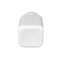 Flacon carré en plastique HDPE de 80ml avec bouchon à vis thermoscellé en feuille d'aluminium pour conserver les médicaments solides, capsule, tablette, pilule bon marché