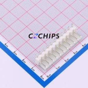 VH-11AW Wire-to-Board Pin Header Bent Lead Through Hole,P=3.96mm Connector 1x11P 3.96mm Right Angle Insert 11P - Product Image 1