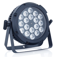 Projecteur LED PAR extérieur multicolore étanche IP65, 18x12W LED RGBWA 5-en-1