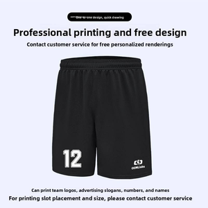 Shorts de sport de football unisexe européens et américains, nouvelle collection, séchage rapide, respirants, en polyester, taille élastique, coupe ample, pour le fitness - Product Image 4