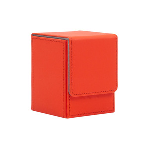 Boîte de rangement pour cartes PVC personnalisée Arkeiliy, capacité de 110+ cartes, pour 50 pochettes de cartes, étuis pour cartes à collectionner, <span class=keywords><strong>Magic</strong></span> <span class=keywords><strong>Commander</strong></span> Rouge - Product Image 5