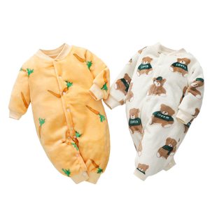 Mono de franela para bebés recién nacidos, niñas y niños, mono de manga larga para bebés, monos bonitos de dibujos animados, ropa - Product Image 2