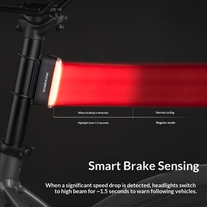 Luz de Freno Magnética Inteligente con Energía Solar para Bicicleta de Montaña y Bicicleta de Carretera, Luz Trasera para Ciclismo Nocturno - Product Image 2