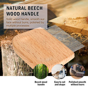 Pettine per toelettatura con manico in legno piccolo a buon mercato all'ingrosso della fabbrica pettine per pulci per cani pettine per pidocchi dell'animale domestico - Product Image 3