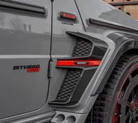 Pour G-Class G500G63G350G400 avec aérations de garde-boue modifiées et conduits d'air en fibre de carbone Rocket G900