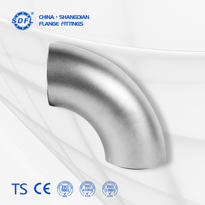 JIS B2311DN15-DN600 90도 이음매 없는 스테인리스 스틸 엘보 스탬핑 공정 / 산업용 등급 용접 파이프 - Product Image 1