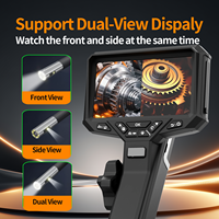 Endoscopio Articulado de 360 Grados con Pantalla IPS de 5 Pulgadas, Cámara Boroscópica Industrial 1080P con Dirección de 360 Grados, Clasificación IP67, Zoom Ajustable de 10X
