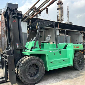 Montacargas Diésel Mitsubishi FD150 Usado de 15 Toneladas con Motor Original, Tracción 4x4, Mástil de Dos Etapas, Color Verde, en Venta - Product Image 1