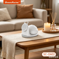 DREAMKACHER SC-DA02 15W PD 2.0 USB-C Lampe de nuit magnétique 2-en-1 Chargeur de téléphone portable avec support de voiture de 1m