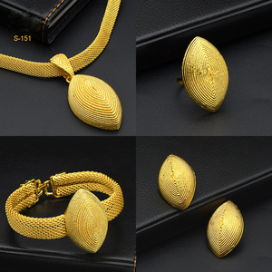 Ensemble de bijoux de <span class=keywords><strong>mariée</strong></span> TIANSHE Dubai pour femmes arabes, collier, boucles d'oreilles, bague, bracelet, ensemble 4 pièces - Product Image 2