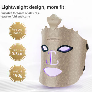 หน้ากาก LED พกพา 7 สี ชาร์จซ้ำได้ สำหรับบำบัดผิวหน้าด้วยโฟตอน ลดสิว ริ้วรอย ฟื้นฟูผิว อุปกรณ์เสริมความงาม - Product Image 3