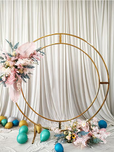 Arco de anillo doble FURUN Fondo de boda al aire libre Arco decorativo de Círculo elegante - Product Image 4