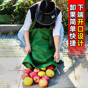 Autonomy Fruit Picking Bag Green Oxford Canvas <b>Small</b> Manual Orchard Harvest <b>Tool</b> For Apple Picking - Product Image 1