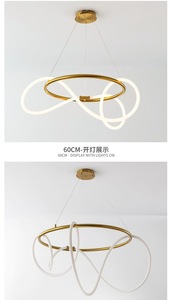 Lámpara colgante LED moderna para iluminación interior, manguera de silicona de aluminio, accesorios de tubo de lámpara Flexible - Product Image 5