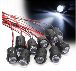 مصباح LED DIP 10 مم عالي السطوع مع كابل توصيل، ديودات LED مسبقة التوصيل - Product Image 2