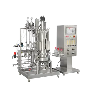 Aço inoxidável cultura celular Bioreactor 10L 20L 50L 100L Lab Escala Fermentador Airlift Reactor