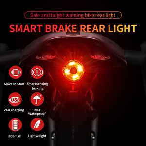 Luces Traseras Inteligentes para Bicicleta A09, Luces de Advertencia Recargables para Bicicleta de Carretera y Montaña, Equipo de Ciclismo - Product Image 3