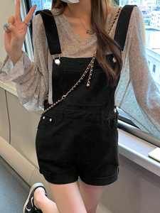 <strong>Women</strong> <strong>Salopette</strong> Jean Short Jumpsuit Plain Adjustable Strap Denim Overalls Shortalls <strong>Women'S</strong> Denim Jeans Overalls - Product Image 5