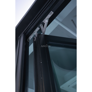 חלונות אלומיניום מודרניים מבודדים חום וקול, בעלי זיגוג משולש כפול, מבית AMJ Custom House Project - Product Image 3