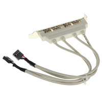 Magelei-cable deflector USB de 4 puertos, cable de extensión USB 2,0, deflector externo de cuatro puertos para ordenador